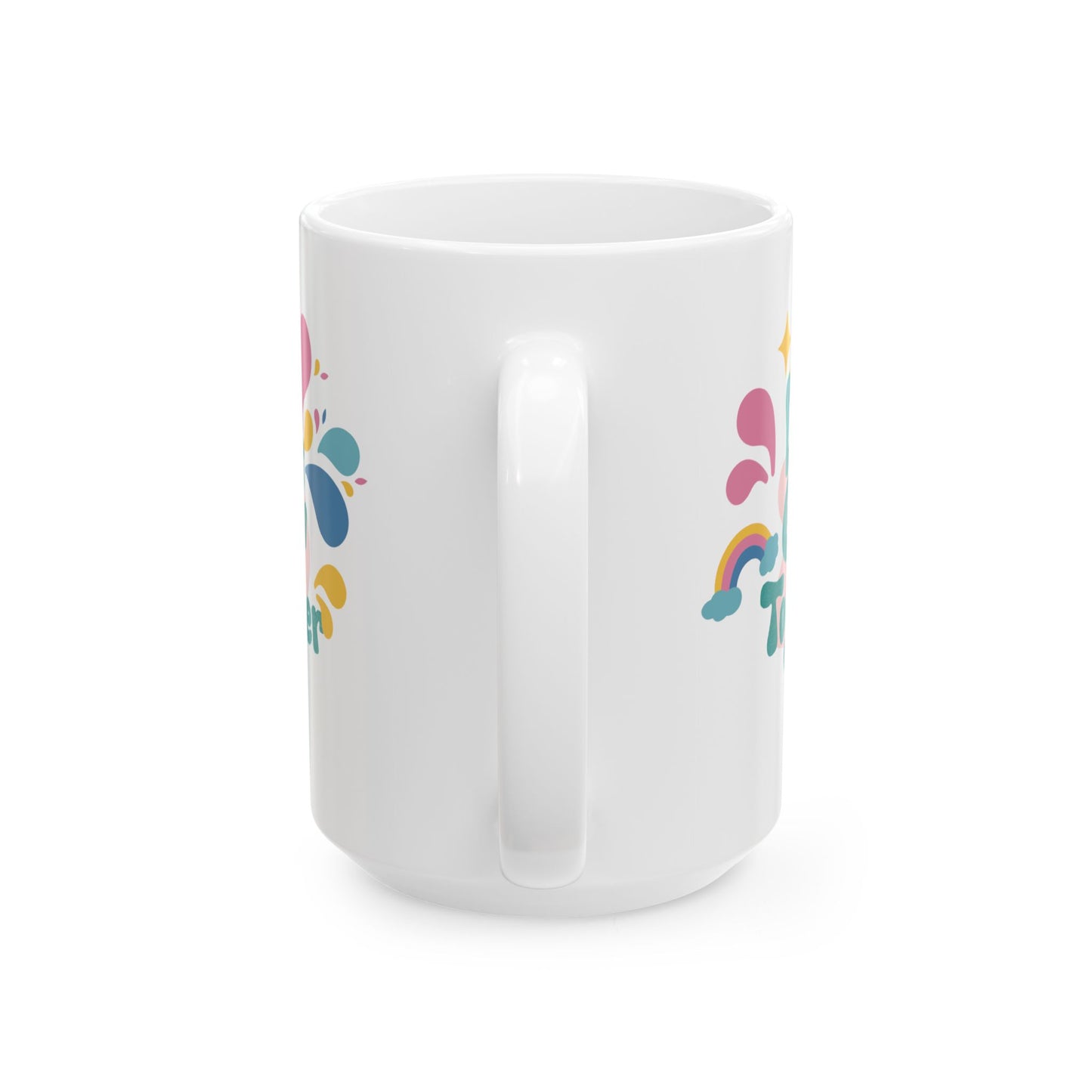 Let's Grow Together Quote Mug | Pastel Ceramic Coffee Mug 11oz & 15oz